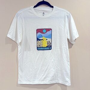🔥NWOT Converse White T-Shirt with Colorful Graphic🔥